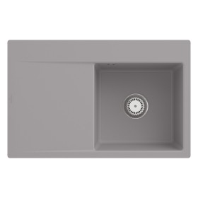 Villeroy & Boch Subway Style 45 FLAT flächenbündige Spüle, Ablaufgarnitur mit Handbetätigung, Becken rechts