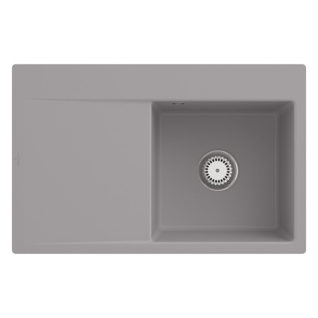Villeroy & Boch Subway Style 45 FLAT flächenbündige Spüle, Ablaufgarnitur mit Handbetätigung, Becken rechts