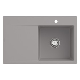 Villeroy & Boch Subway Style 45 FLAT flächenbündige Spüle, Ablaufgarnitur mit Handbetätigung, Becken rechts