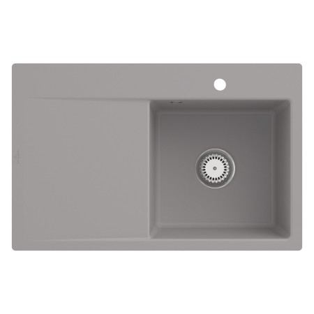 Villeroy & Boch Subway Style 45 FLAT flächenbündige Spüle, Ablaufgarnitur mit Handbetätigung, Becken rechts