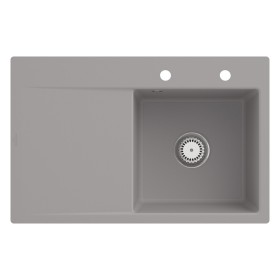 Villeroy & Boch Subway Style 45 FLAT flächenbündige Spüle, Ablaufgarnitur mit Handbetätigung, Becken rechts