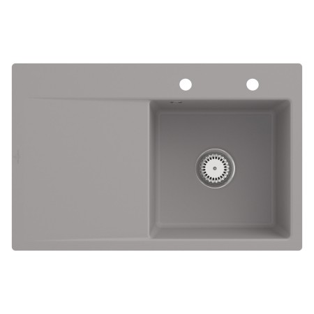 Villeroy & Boch Subway Style 45 FLAT flächenbündige Spüle, Ablaufgarnitur mit Handbetätigung, Becken rechts