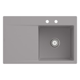 Villeroy & Boch Subway Style 45 FLAT flächenbündige Spüle, Ablaufgarnitur mit Handbetätigung, Becken rechts