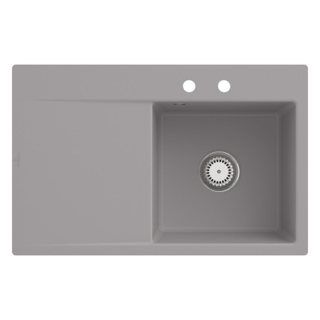 Villeroy & Boch Subway Style 45 FLAT flächenbündige Spüle, Ablaufgarnitur mit Handbetätigung, Becken rechts