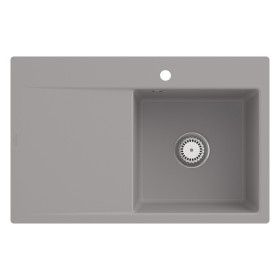 Villeroy & Boch Subway Style 45 FLAT flächenbündige Spüle, Ablaufgarnitur mit Handbetätigung, Becken rechts