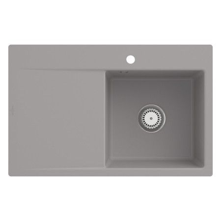 Villeroy & Boch Subway Style 45 FLAT flächenbündige Spüle, Ablaufgarnitur mit Handbetätigung, Becken rechts
