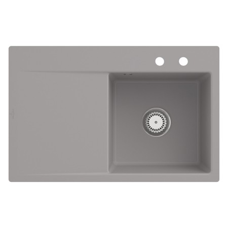Villeroy & Boch Subway Style 45 FLAT flächenbündige Spüle, Ablaufgarnitur mit Handbetätigung, Becken rechts
