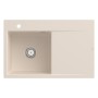 Villeroy & Boch Subway Style 45 FLAT flächenbündige Spüle, Ablaufgarnitur mit Handbetätigung, Becken links