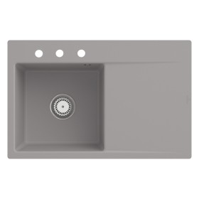 Villeroy & Boch Subway Style 45 FLAT flächenbündige Spüle, Ablaufgarnitur mit Handbetätigung, Becken links