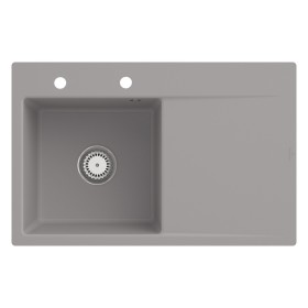 Villeroy & Boch Subway Style 45 FLAT flächenbündige Spüle, Ablaufgarnitur mit Handbetätigung, Becken links