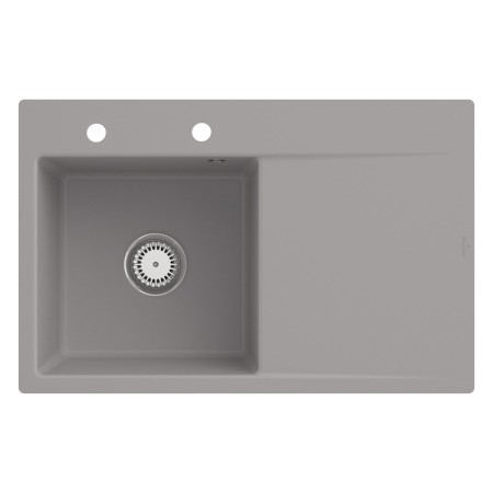 Villeroy & Boch Subway Style 45 FLAT flächenbündige Spüle, Ablaufgarnitur mit Handbetätigung, Becken links