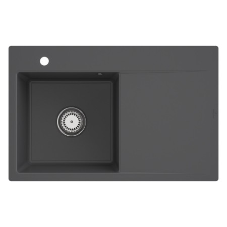 Villeroy & Boch Subway Style 45 FLAT flächenbündige Spüle, Ablaufgarnitur mit Handbetätigung, Becken links