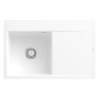 Villeroy & Boch Subway Style 45 FLAT flächenbündige Spüle, Ablaufgarnitur mit Handbetätigung, Becken links