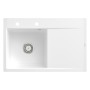 Villeroy & Boch Subway Style 45 FLAT flächenbündige Spüle, Ablaufgarnitur mit Handbetätigung, Becken links