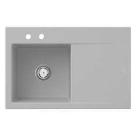 Villeroy & Boch Subway Style 45 Einbauspüle, Ablaufgarnitur mit Handbetätigung, Becken links
