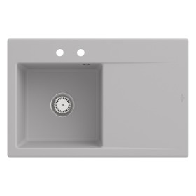 Villeroy & Boch Subway Style 45 Einbauspüle, Ablaufgarnitur mit Handbetätigung, Becken links