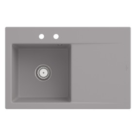 Villeroy & Boch Subway Style 45 Einbauspüle, Ablaufgarnitur mit Handbetätigung, Becken links