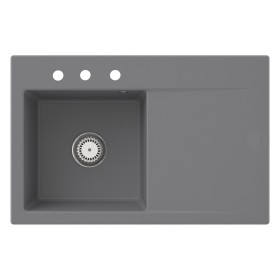 Villeroy & Boch Subway Style 45 Einbauspüle, Ablaufgarnitur mit Handbetätigung, Becken links