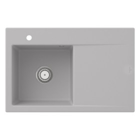 Villeroy & Boch Subway Style 45 Einbauspüle, Ablaufgarnitur mit Handbetätigung, Becken links
