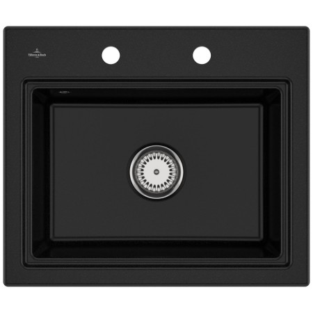 Villeroy & Boch Subway Style 60 S Einbauspüle, Ablaufgarnitur mit Handbetätigung, inkl. Abtropfgitter