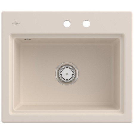 Villeroy & Boch Subway Style 60 S FLAT flächenbündige Spüle, Ablaufgarnitur mit Handbetätigung, inkl. Abtropfgitter