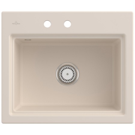 Villeroy & Boch Subway Style 60 S FLAT flächenbündige Spüle, Ablaufgarnitur mit Handbetätigung, inkl. Abtropfgitter