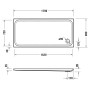 Duravit D-Code Rechteck Duschwanne 170 x 80 cm mit Antislip