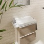 hansgrohe Xelu Q Waschbecken 60 x 48 cm ungeschliffen, mit 1 Hahnloch