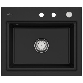 Villeroy & Boch Subway Style 60 S Einbauspüle, Ablaufgarnitur mit Excenterbetätigung, inkl. Abtropfgitter