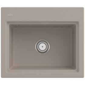 Villeroy & Boch Subway Style 60 S Einbauspüle, Ablaufgarnitur mit Handbetätigung, inkl. Abtropfgitter