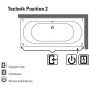 Villeroy & Boch Loop & Friends Oval Duo Badewanne 170 x 75 cm, Airpool Comfort, Technik Position 2