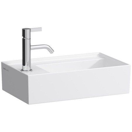 LAUFEN Kartell Handwaschbecken 46 x 28 cm mit 1 Hahnloch, Armaturenbank links