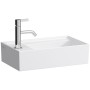 LAUFEN Kartell Handwaschbecken 46 x 28 cm mit 1 Hahnloch, Armaturenbank links