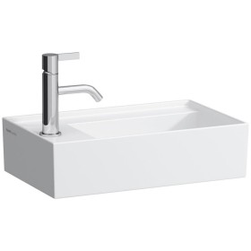 LAUFEN Kartell Handwaschbecken 46 x 28 cm mit 1 Hahnloch, Armaturenbank links