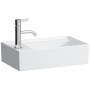 LAUFEN Kartell Handwaschbecken 46 x 28 cm mit 1 Hahnloch, Armaturenbank links