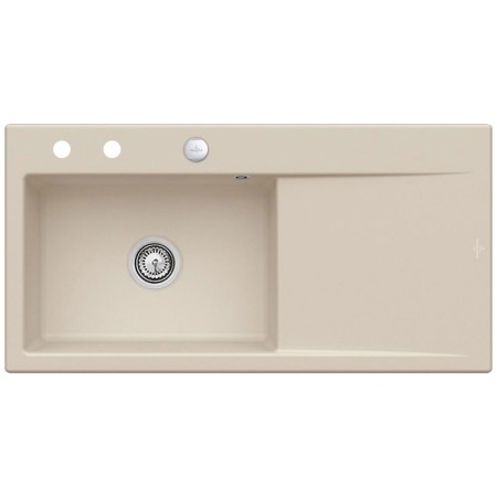 Villeroy & Boch Subway Style 60 Einbauspüle, Ablaufgarnitur mit Excenterbetätigung, Becken links