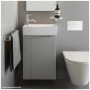 LAUFEN Kartell Handwaschbecken 46 x 28 cm mit 1 Hahnloch, Armaturenbank links
