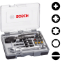 Bosch 20-teilige Sets mit HSS-Spiralbohrern und Schrauberbits, Extra Hard