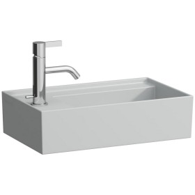 LAUFEN Kartell Handwaschbecken 46 x 28 cm mit 1 Hahnloch, Armaturenbank links