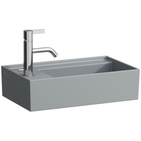 LAUFEN Kartell Handwaschbecken 46 x 28 cm mit 1 Hahnloch, Armaturenbank links