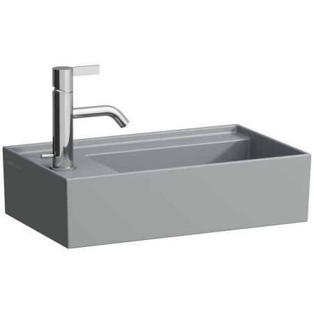 LAUFEN Kartell Handwaschbecken 46 x 28 cm mit 1 Hahnloch, Armaturenbank links