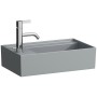 LAUFEN Kartell Handwaschbecken 46 x 28 cm mit 1 Hahnloch, Armaturenbank links