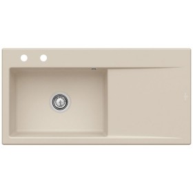 Villeroy & Boch Subway Style 60 Einbauspüle, Ablaufgarnitur mit Handbetätigung, Becken links