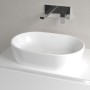 Villeroy & Boch Architectura Aufsatzwaschbecken oval 60 x 40 x 15,5 cm, mit Überlauf, ungeschliffen