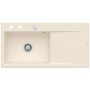 Villeroy & Boch Subway Style 60 FLAT flächenbündige Spüle, Ablaufgarnitur mit Excenterbetätigung, Becken links