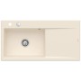 Villeroy & Boch Subway Style 60 FLAT flächenbündige Spüle, Ablaufgarnitur mit Excenterbetätigung, Becken links