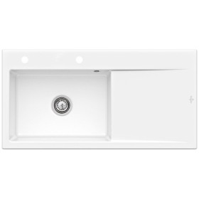 Évier encastrable Villeroy & Boch Subway Style 60 FLAT, bonde à commande manuelle, cuve à gauche