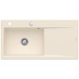 Villeroy & Boch Subway Style 60 FLAT flächenbündige Spüle, Ablaufgarnitur mit Excenterbetätigung, Becken links