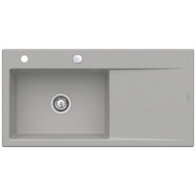 Villeroy & Boch Subway Style 60 FLAT flächenbündige Spüle, Ablaufgarnitur mit Excenterbetätigung, Becken links