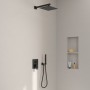 Villeroy & Boch Taro Duschsystem mit Brausehalter, Stabhandbrause und UP-Einhebel-Armatur